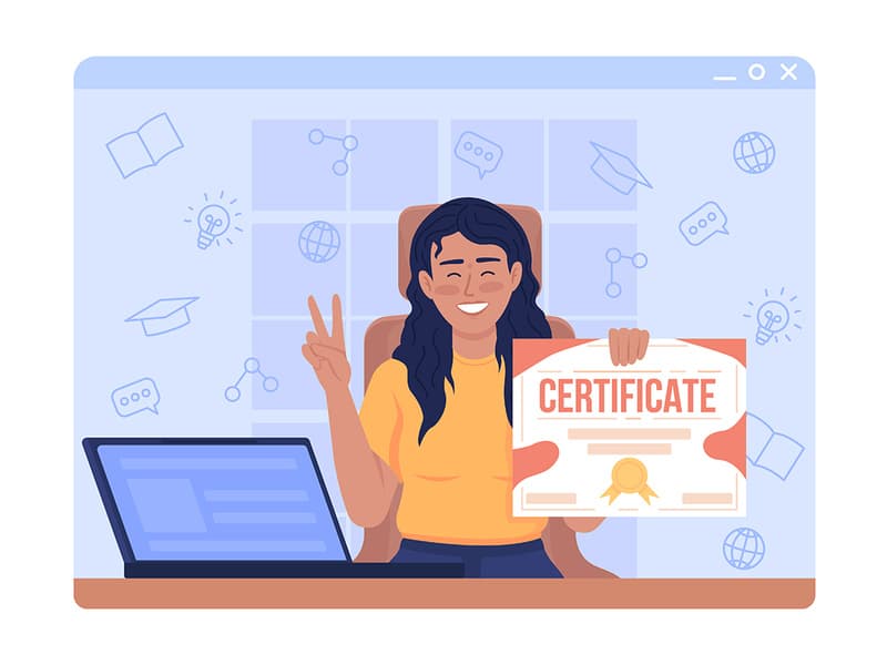 Verified certificates with QR codes